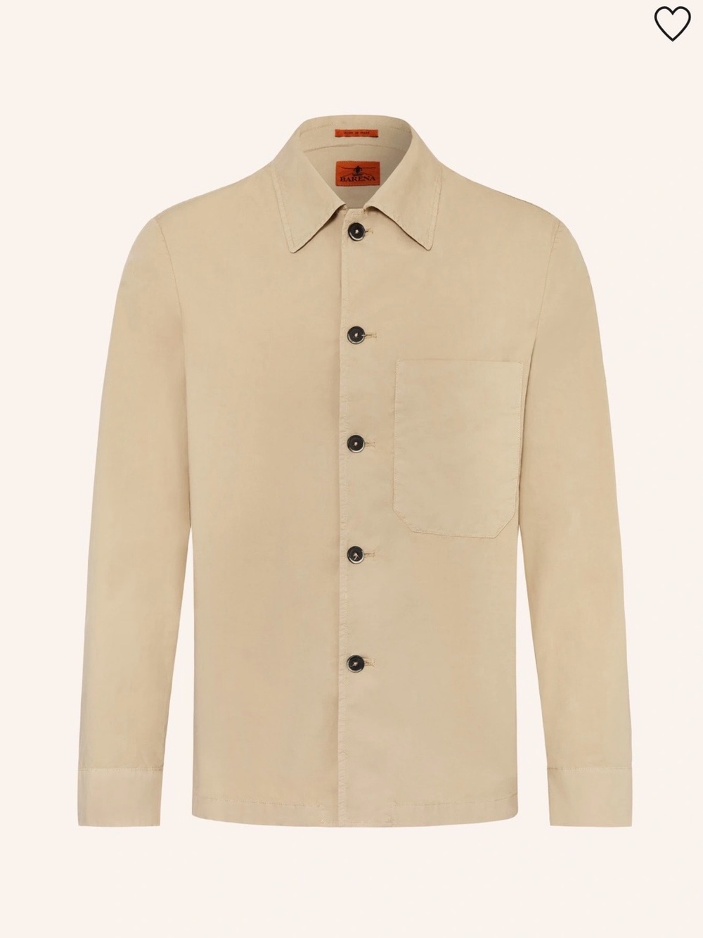 Barena Cedrone Taupe  Button-Up Shirt Jacket / Overshirt